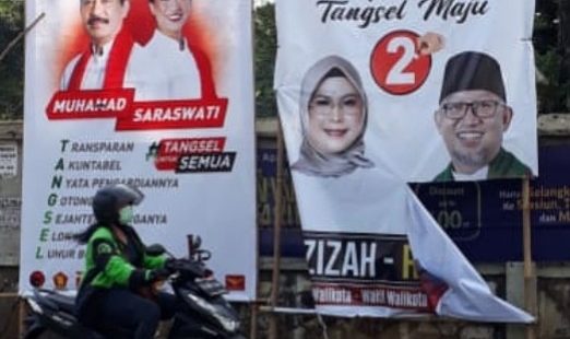 Alat Peraga Kampanye (APK) Yang di Rusak | Photo : Istimewa